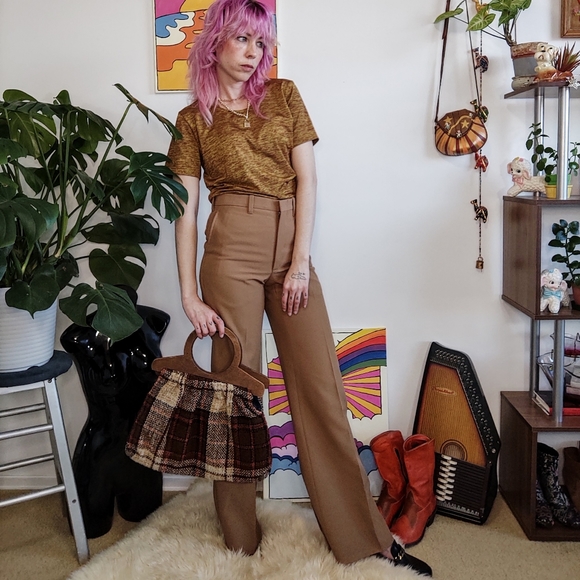 Vintage 70s Flare Trousers - Picture 2 of 10
